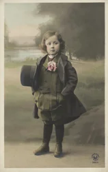 Formally dressed boy
